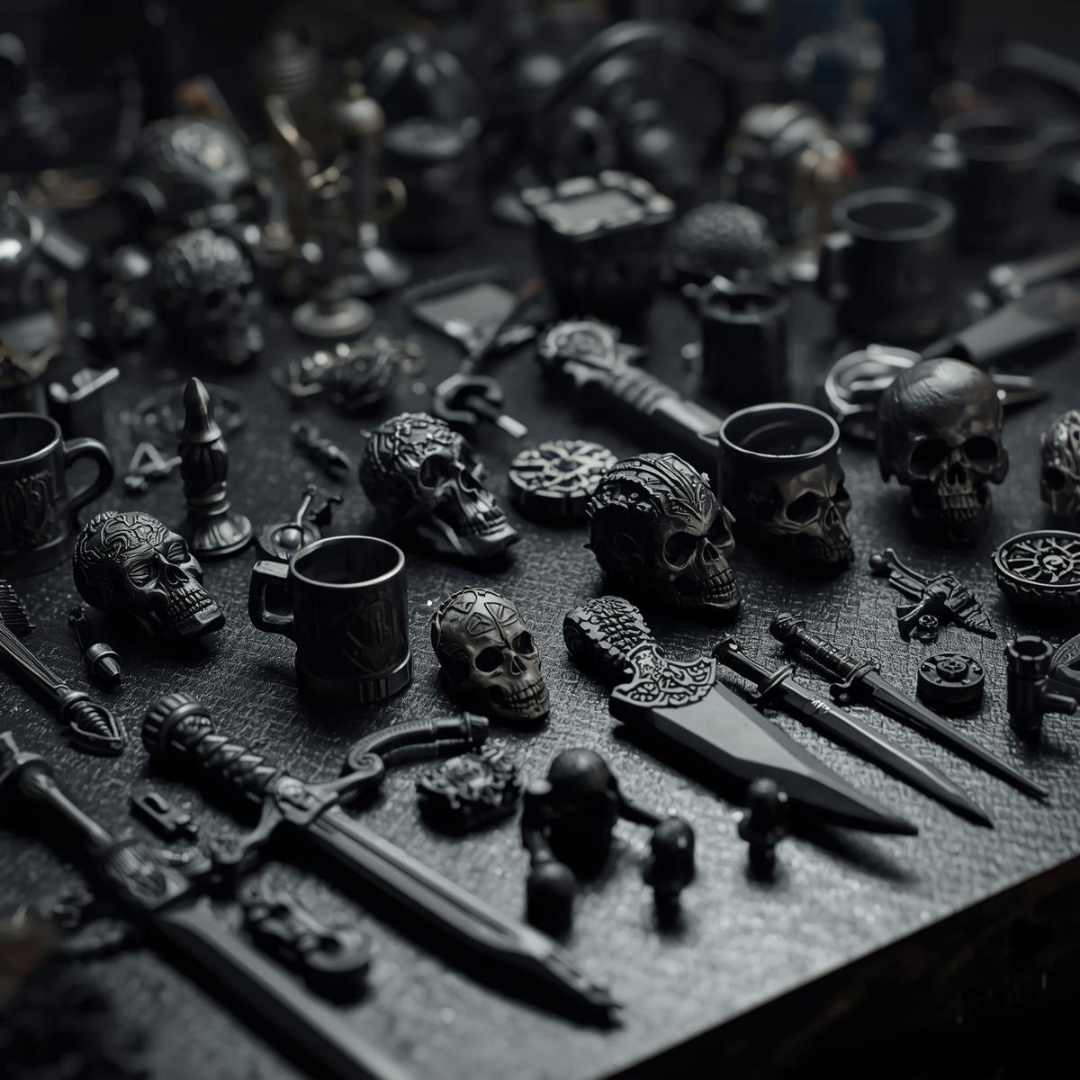 Kleine Custom 3D-Resin Bits – Hochdetaillierte Miniaturenteile (5er-Bundle)