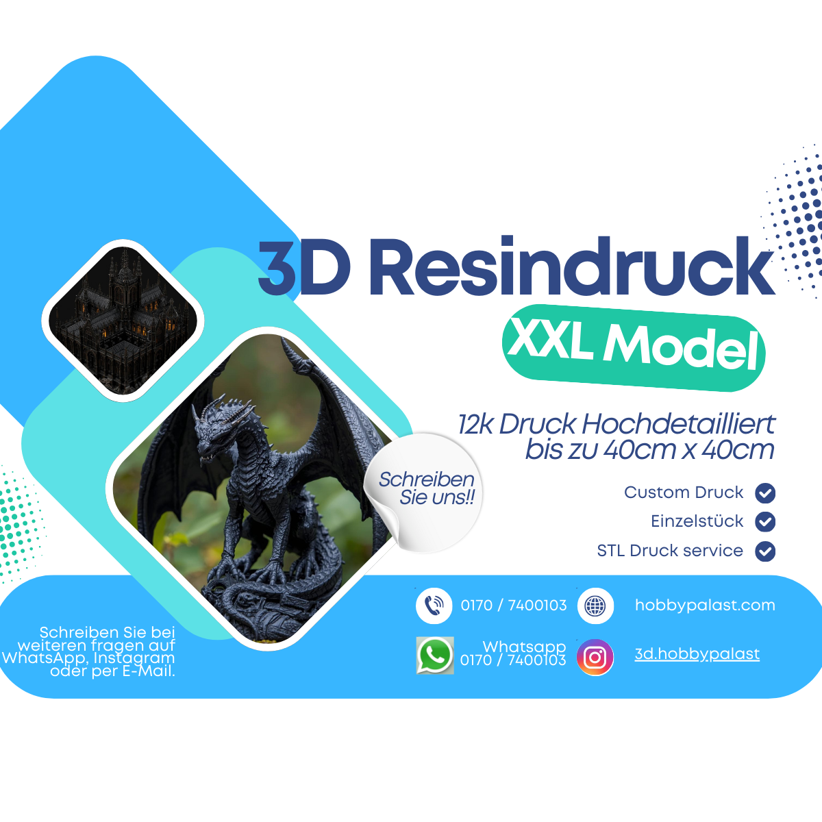XXL Modell – Hochdetaillierte Resin-Figur (40 x 40 cm)