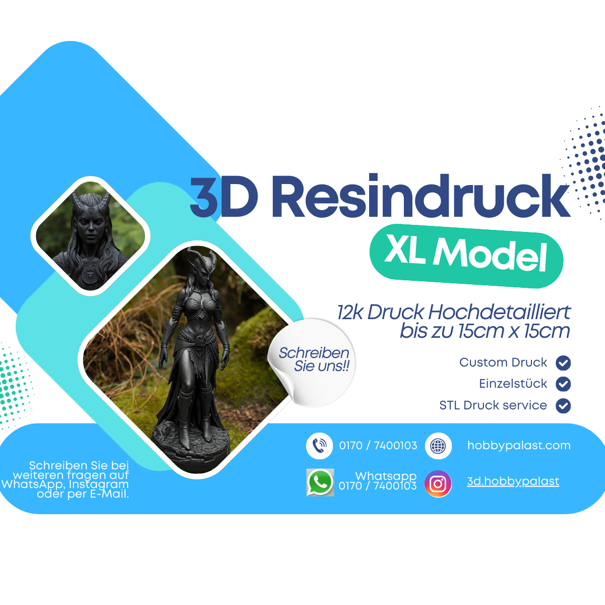 XL 3D-Resin Modell – Hochdetaillierte Sammlerfigur (ca. 15 cm Höhe)