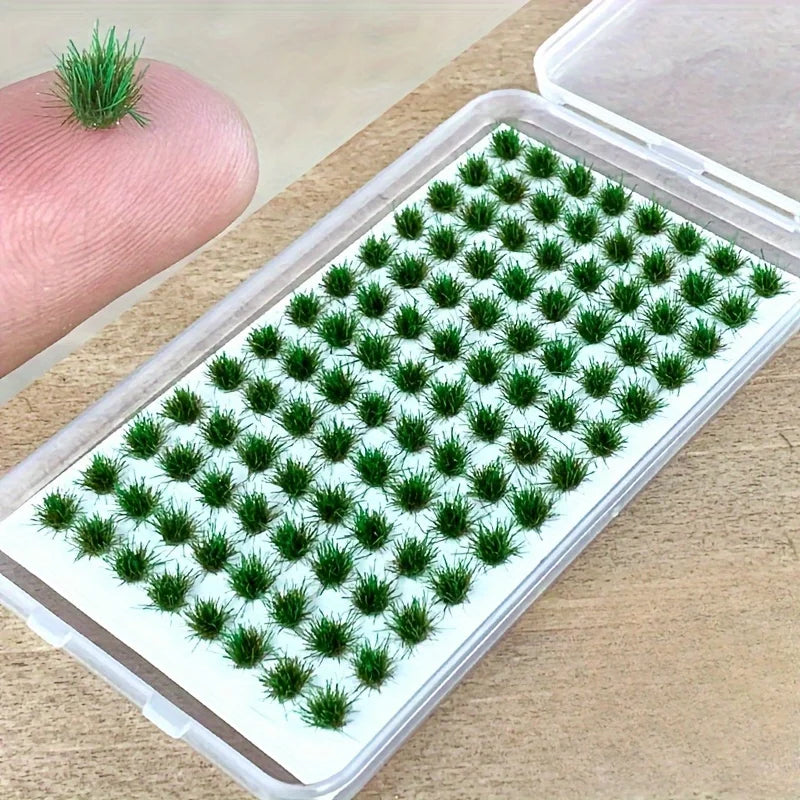 Modellgras-Büschel – Miniatur Sträucher & Gelände für Dioramen, Modellbahnen & Landschaften