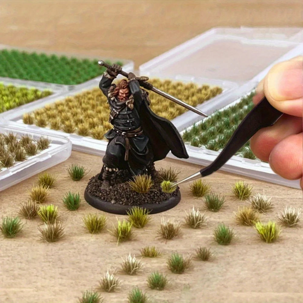 Modellgras-Büschel – Miniatur Sträucher & Gelände für Dioramen, Modellbahnen & Landschaften