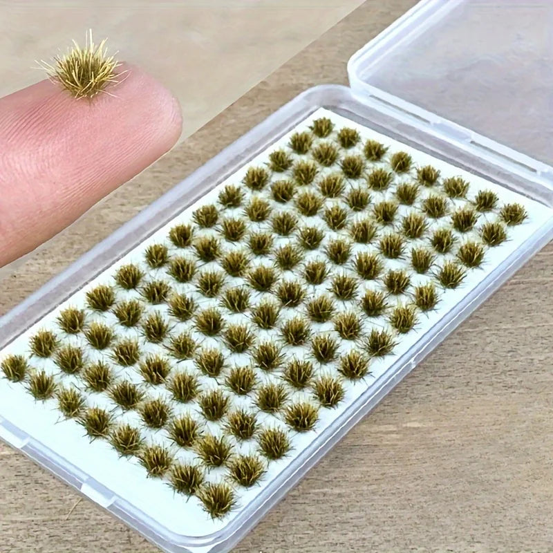 Modellgras-Büschel – Miniatur Sträucher & Gelände für Dioramen, Modellbahnen & Landschaften