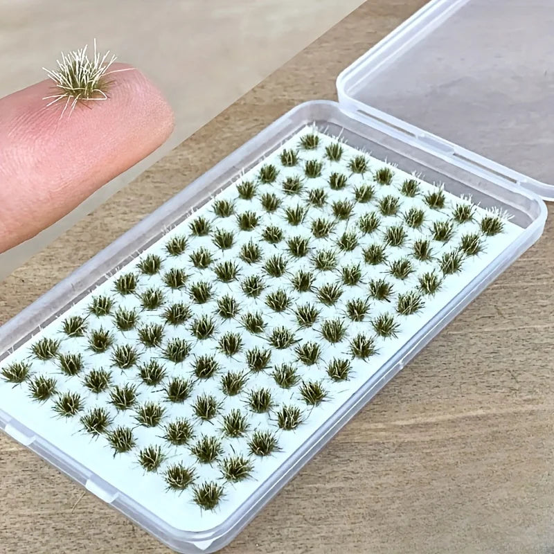 Modellgras-Büschel – Miniatur Sträucher & Gelände für Dioramen, Modellbahnen & Landschaften