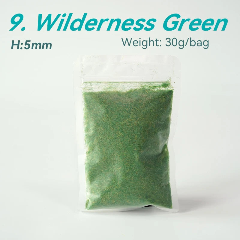 5 mm Mini Statischgras-Flockpulver für Dioramen, Modellbau & Miniaturlandschaften